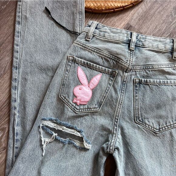 Pacsun playboy vintage 90’s high waist boyfriend jeans women’s‎ size 22 - Picture 9 of 11